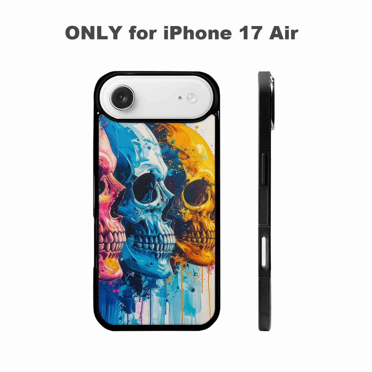 iPhone 17 Air Case — Skull Dark Art Gothic Print Gothic, Unique Phone Case Design