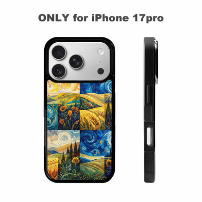 iPhone 17 Pro Case — Small Van Gogh Style Swirl Galaxy, Custom Print Case Cover