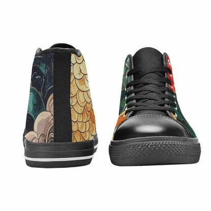 WOMEN'S Dragon Scale Fantasy High Top Canvas Aesthetic Sneakers