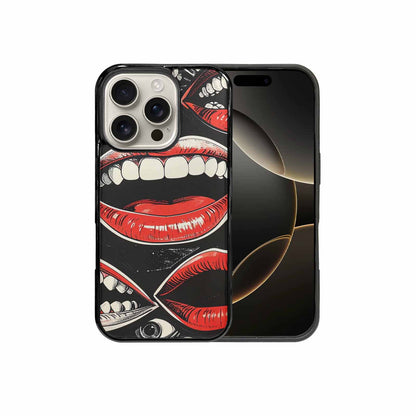 iPhone 16 Pro Case — Googly Cartoon Mouths, Custom Made Phone Cover