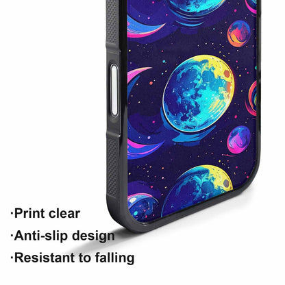 iPhone 17 Pro Max Case — Neon Winter Moon Cartoon Cute, Personalized Phone Case