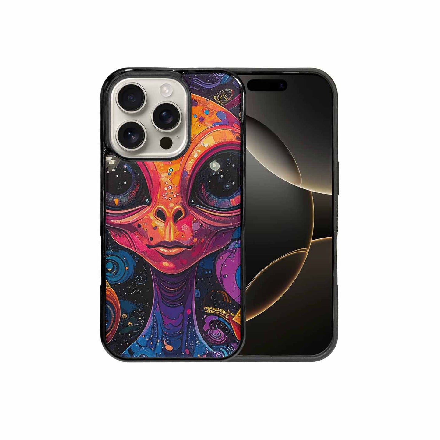 iPhone 16 Pro Case — Cartoon Alien Characters, Customized Protective Case