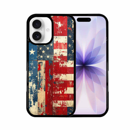 iPhone 17 Case — Small American Flag Stars Galaxy Space, Custom Printed Phone Case