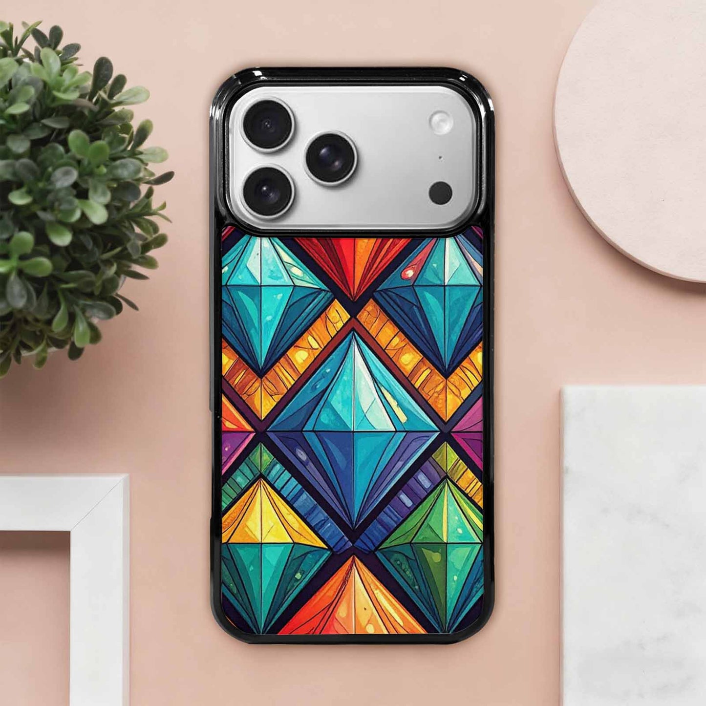 iPhone 17 Pro Max Case — Vintage Summer Diamond Retro Vintage, Custom Art Phone Cover