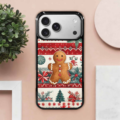 iPhone 17 Pro Max Case — Small Christmas Holly Snowflake Original Art, Custom Phone Case