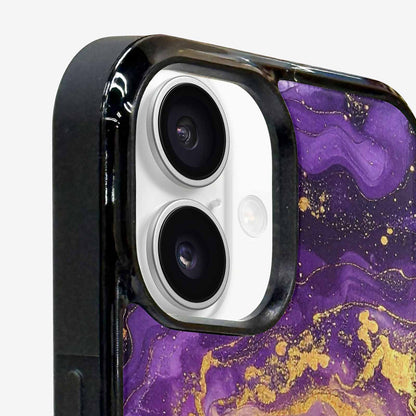 iPhone 16 Case — Swirling Brushstroke Starry Night Texture Blended, Custom Art Phone Cover