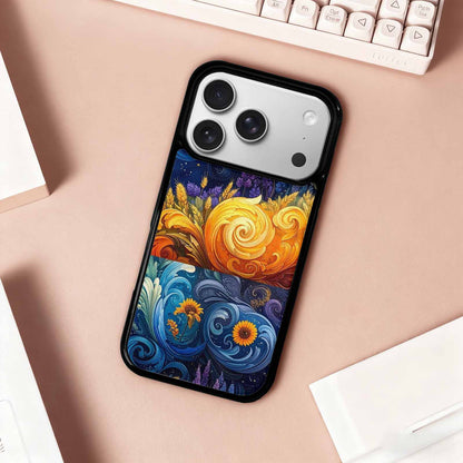 iPhone 17 Pro Case — Small Van Gogh Style Swirl Galaxy, Custom Made Phone Cover