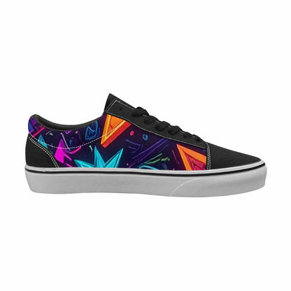 WOMEN'S 80s Retro Motif 80s Lace-Up Canvas Cottagecore Sneakers