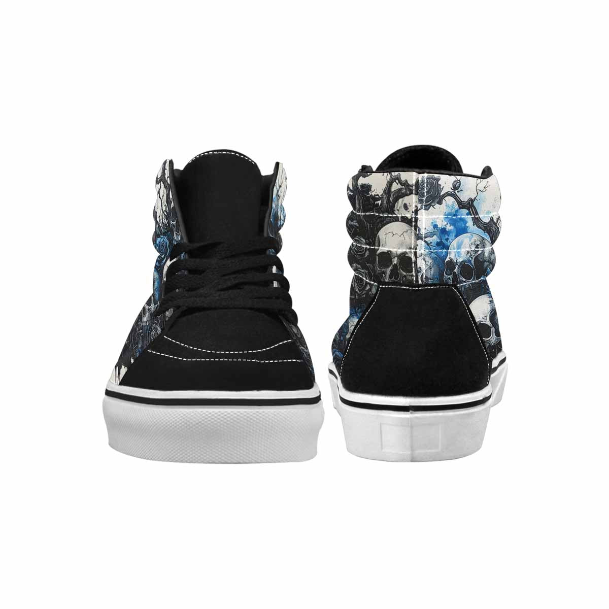MEN'S Skull Roses High Top Canvas Dreamlike Custom Shoes