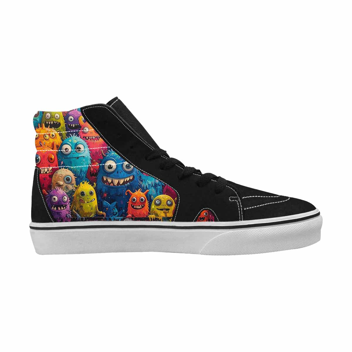 MEN'S Monsters (general) Cartoon Monst High Top Canvas Vivid Sneakers