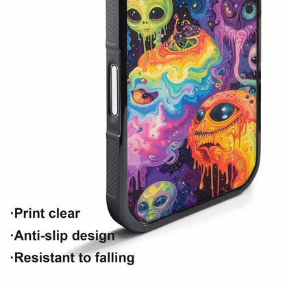 iPhone 17 Pro Case — Aliens Tie Dyemelting Aliens P Tie, Custom Designed Case Cover