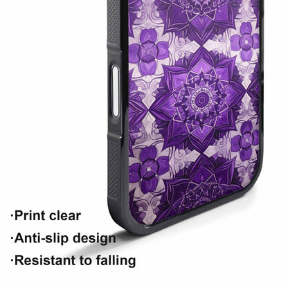 iPhone 17 Pro Case — Small Mandala Pattern Randomly Varying Floral, Custom Printed Phone Case