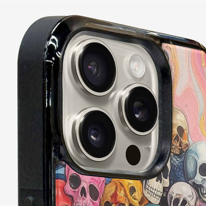 iPhone 15 Pro Max Case — Skulls Marbleskulls Pattern, Original Design Phone Case