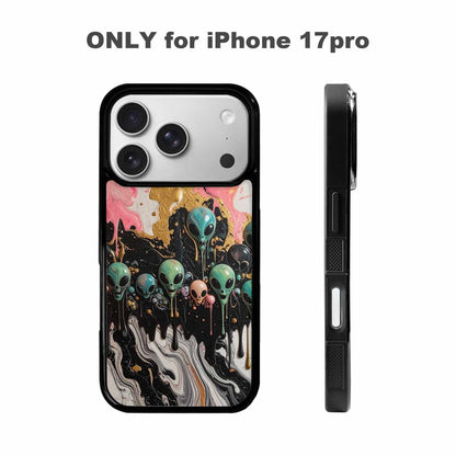 iPhone 17 Pro Case — Aliens Marblemelting Aliens Pa Ciq Alien, Unique Phone Case Design