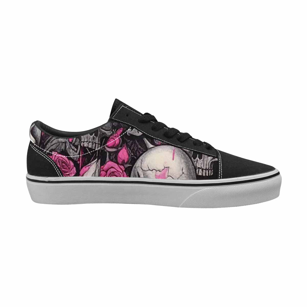 WOMEN'S Skull Roses Lace-Up Canvas Y2K Shoes