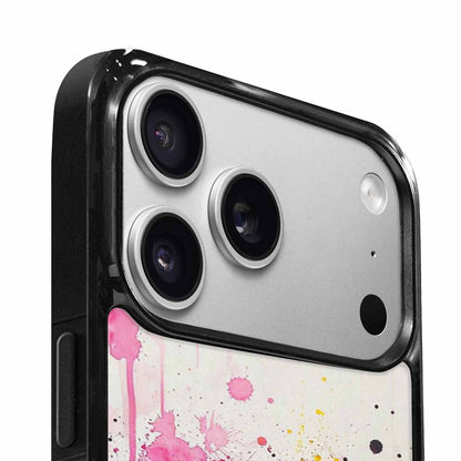 iPhone 17 Pro Case — Sunflower Burst Black Pink Ink Floral, Custom Art Phone Cover