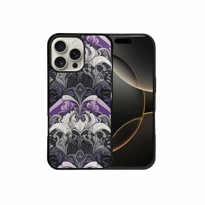 iPhone 16 Pro Max Case — Asexual Flag Color Theme Small Rainbow, Custom Made Phone Cover
