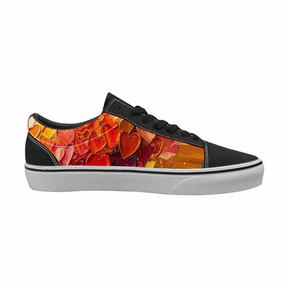 WOMEN'S Heart Burst Lace-Up Canvas Y2K Custom Shoes
