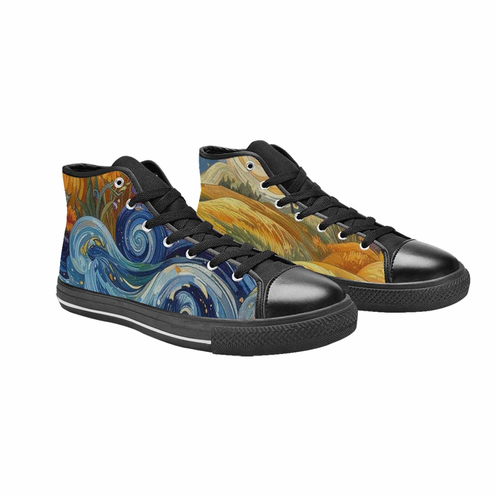 MEN'S Blend All Versions High Top Canvas Vibrant Chaos Shoes