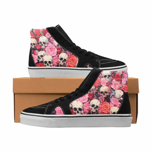MEN'S Skulls High Top Canvas Made To Order Aesthetic Custom Kicks