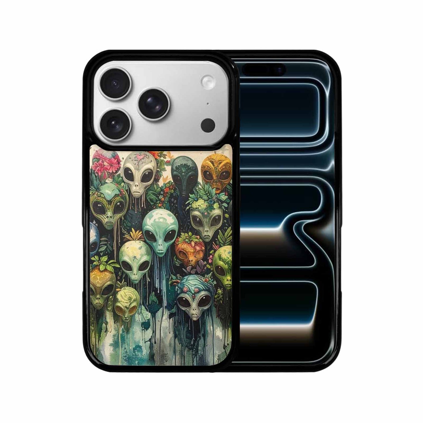 iPhone 17 Pro Case — Aliens Pattern Hundreds Of Sma Alien, Unique Phone Case Design