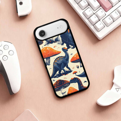 iPhone 17 Air Case — Vintage Dinosaurs Mushroom Retro Vintage, Custom Designed Case Cover