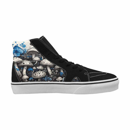 MEN'S Mushrooms (general) High Top Canvas Kaleidoscope Sneakers