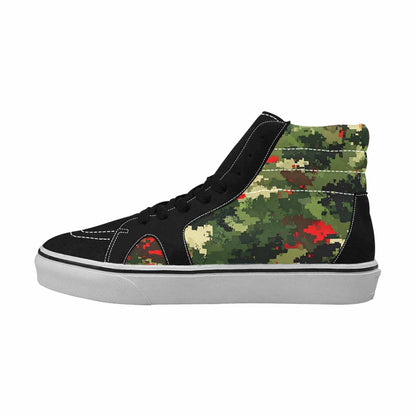 MEN'S Military Camouflage Blotch High Top Canvas Vivid Shoes