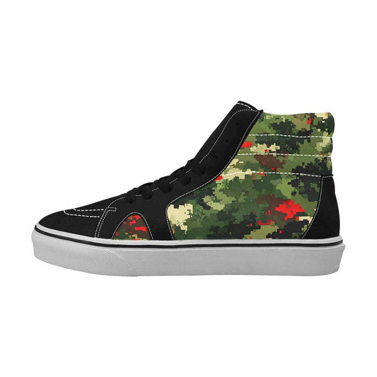 MEN'S Military Camouflage Blotch High Top Canvas Vivid Shoes