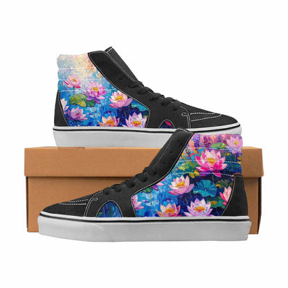 WOMEN'S Monet Full Color High Top Canvas Made To Order Vivid Custom Shoes
