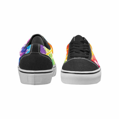WOMEN'S Tie Dye Swirl Canvas Lace-Up Dreamcore Custom Sneakers