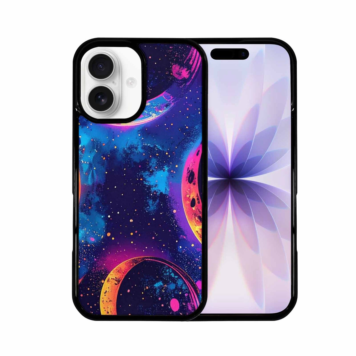 iPhone 17 Case — Neon Winter Moon Cartoon Cute, Original Design Phone Case
