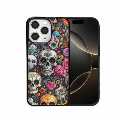 iPhone 15 Pro Max Case — Greyscale Black And White Dark Black, Custom Made Phone Cover