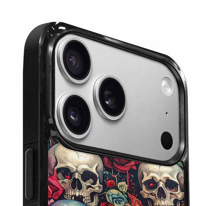 iPhone 17 Pro Case — Skulls And Rosesmelting Skulls A Gothic, Original Design Phone Case