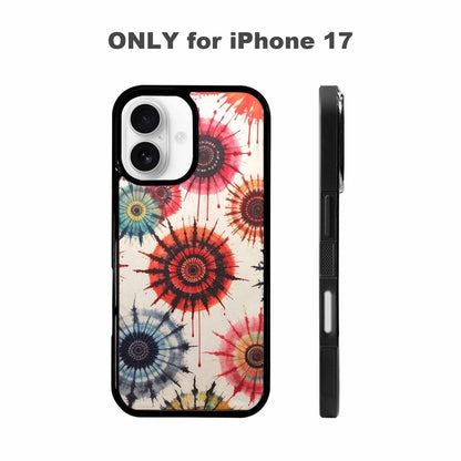 iPhone 17 Case — Tie Dye Swirls Black Tie Dye, Custom Made Phone Cover