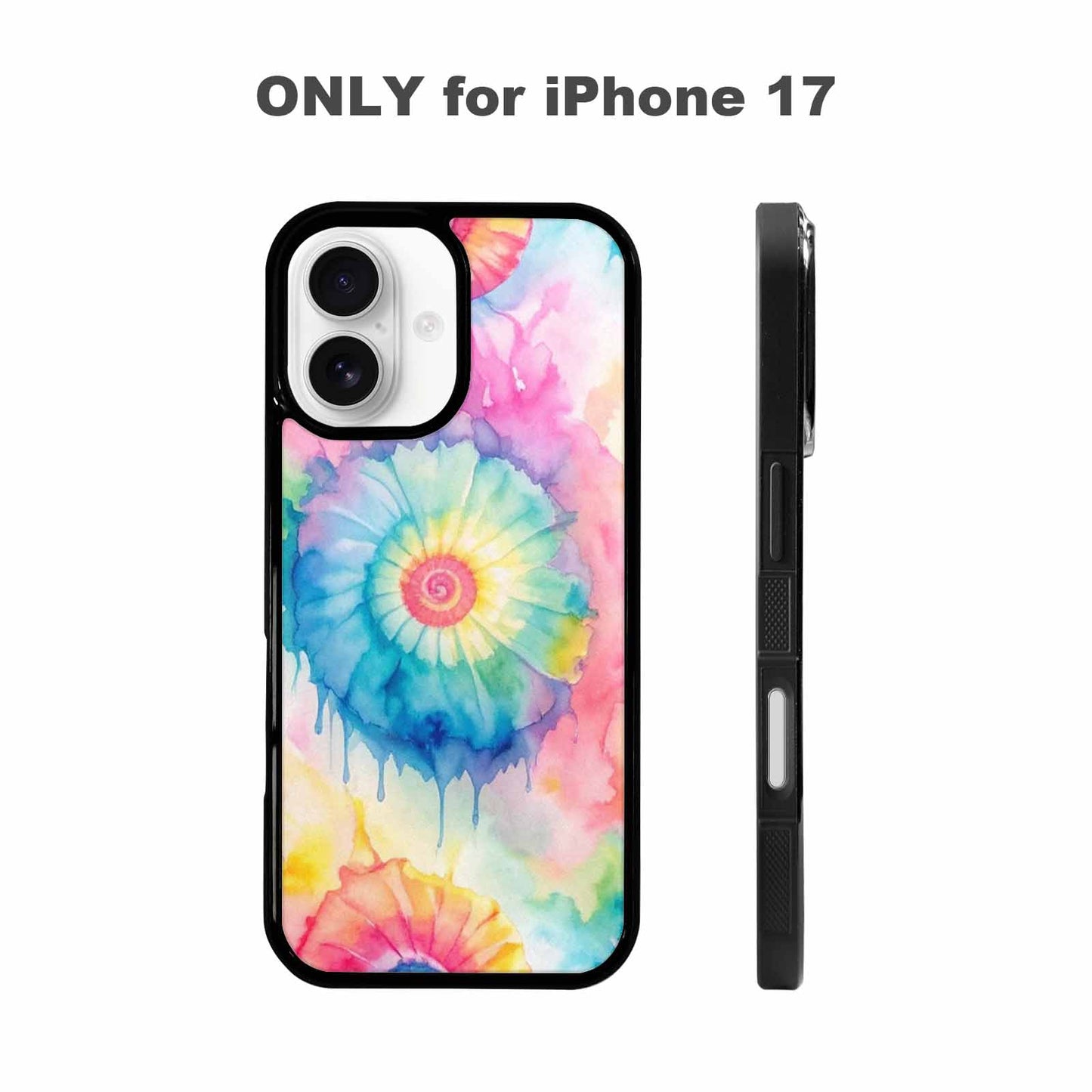 iPhone 17 Case — Seamless Repeating Pattern Of Tie Dye, Custom Print Case Cover