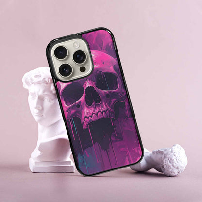 iPhone 16 Pro Case — 1000\'s Of Skulls Overlapping Each Other, Custom Art Phone Cover