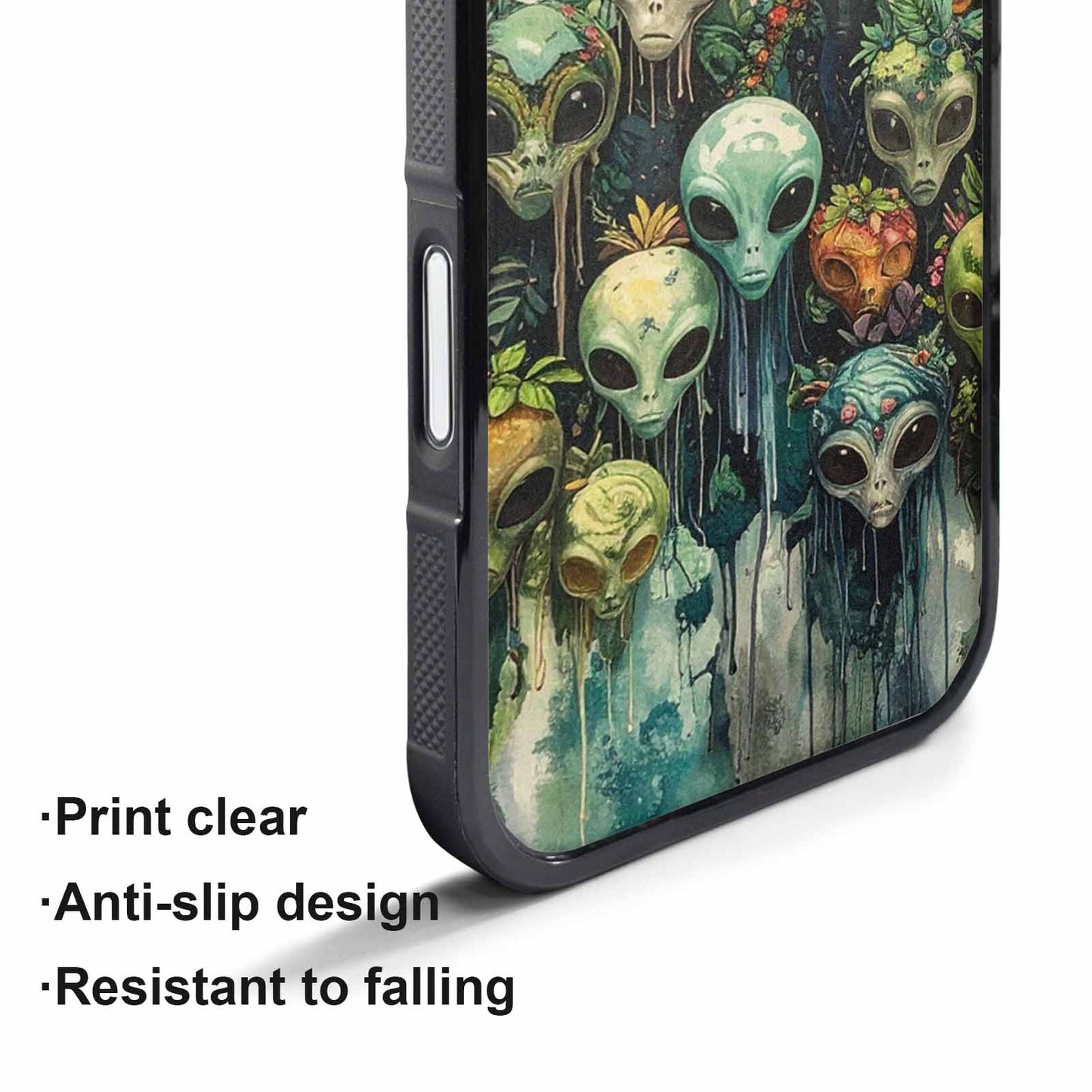 iPhone 17 Air Case — Aliens Pattern Hundreds Of Sma Alien, Unique Phone Case Design