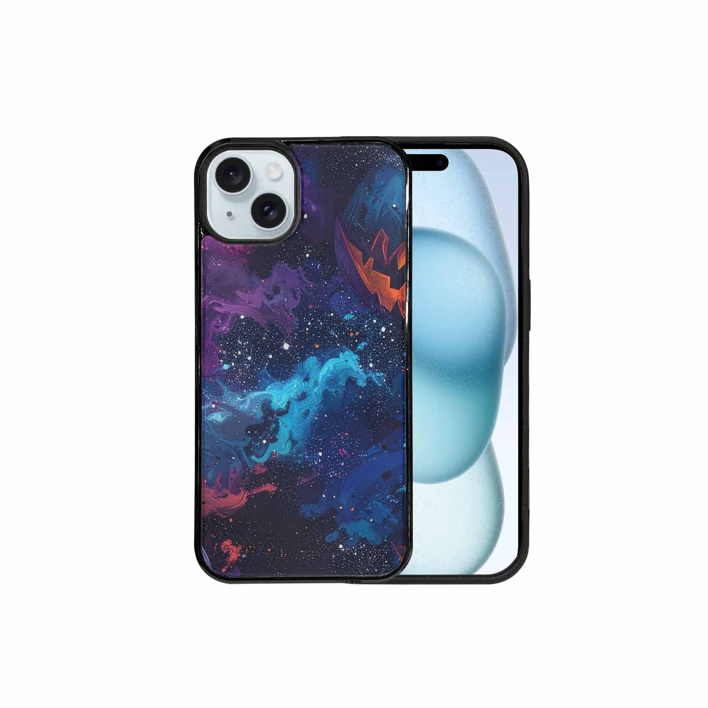 iPhone 15 Plus Case — Eamless Repeating Pattern Of Overlapping Pumpkin, Custom Phone Case