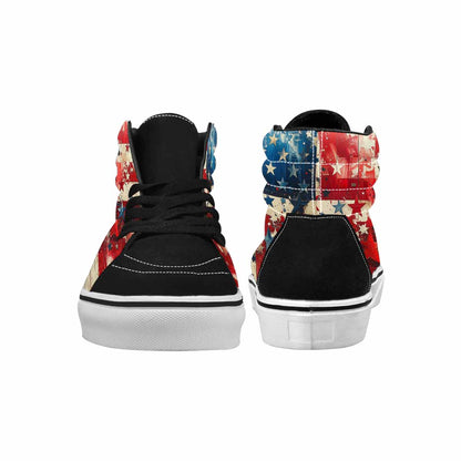 MEN'S Patriotic Stars Stripes High Top Canvas Surreal Shoes
