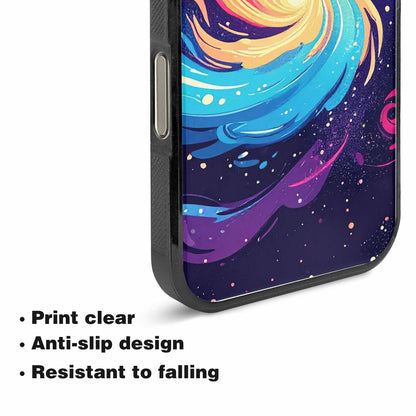 iPhone 15 Pro Max Case — Love Wins Galaxy Seamless Pattern Vibrant, Custom Made Phone Cover