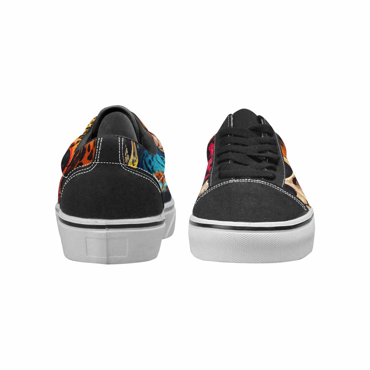 WOMEN'S Skulls  Animal Print Lace-Up Canvas Dreamlike Shoes