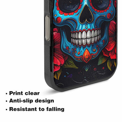 iPhone 16 Pro Case — Graffiti Skull Art Seamless Pattern Vibrant, Custom Designed Case Cover