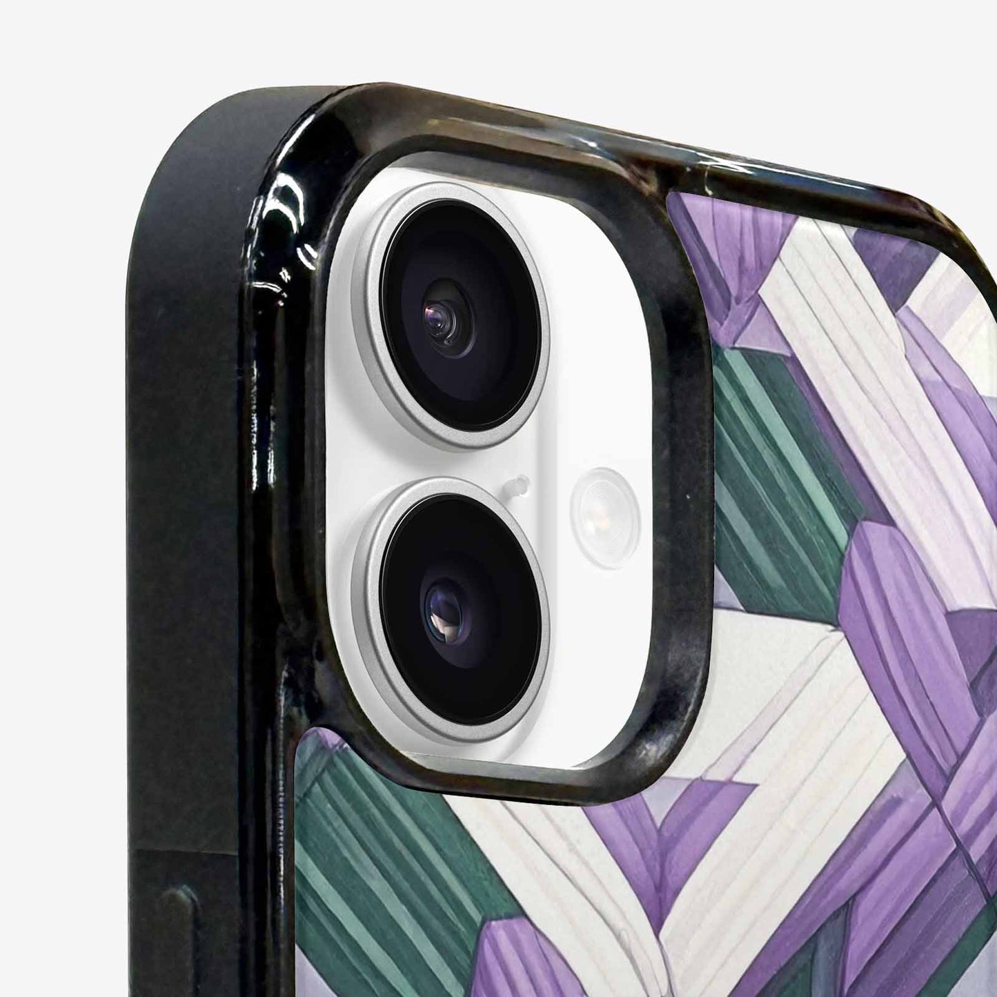 iPhone 16 Plus Case — Genderqueer Flag Color Theme Small Rainbow, Custom Designed Case Cover
