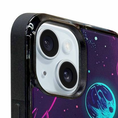 iPhone 15 Plus Case — Space Galaxy Astronaut Pattern Planets Stars, Customized Protective Case