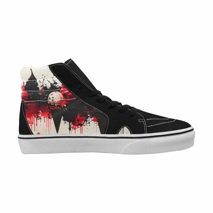 MEN'S Ice Cream Motif High Top Canvas Vibrant Chaos Custom Sneakers