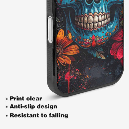 iPhone 16 Plus Case — Graffiti Skull Art Seamless Pattern Vibrant, Customized Protective Case