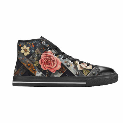 WOMEN'S Barbed Wire Chain High Top Canvas Y2K Sneakers