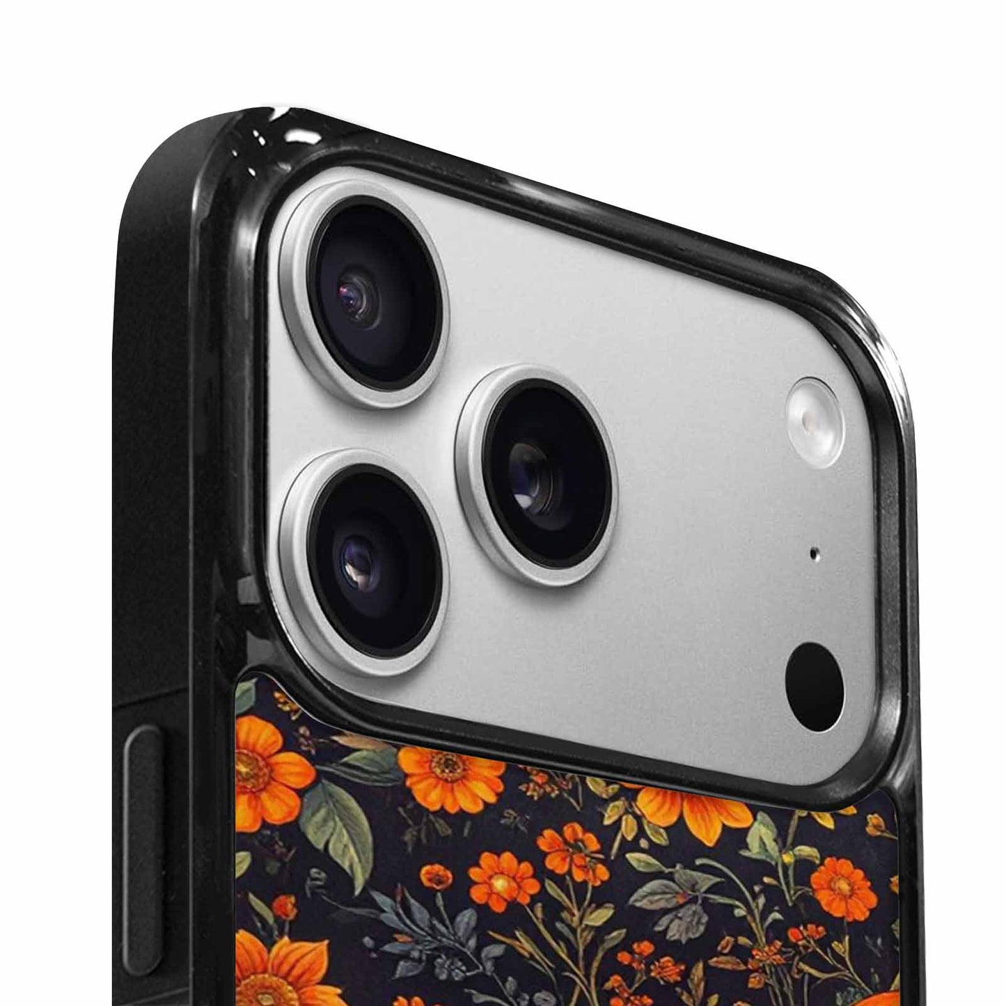 iPhone 17 Pro Case — Skulls Halloween Orange Black Small Gothic, Custom Phone Case