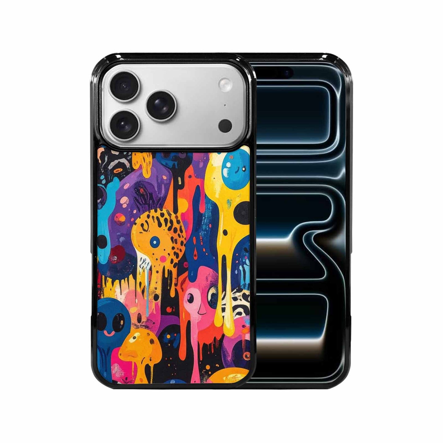 iPhone 17 Pro Max Case — Melting Aliens Pattern Alien Scifi, Personalized Phone Case